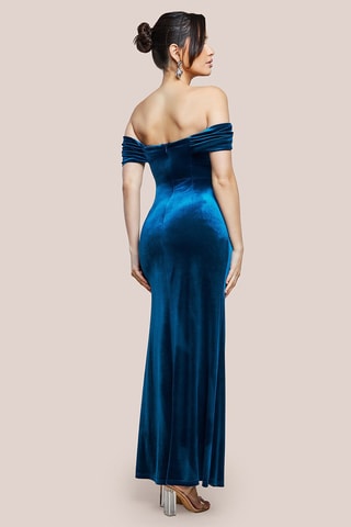 Robe longue - Bleu
