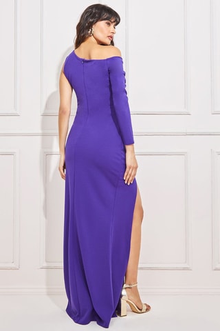 Robe longue fendue Violet