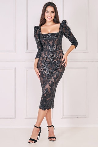 Robe fourreau Noir