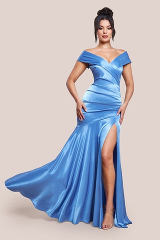 Robe longue - Bleu