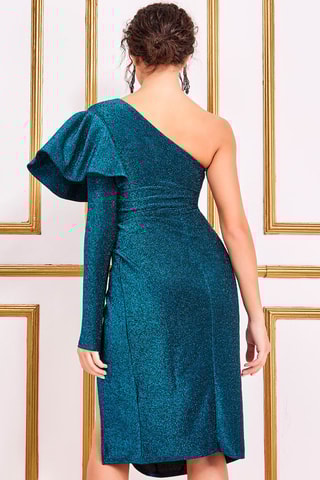 Robe midi asymétrique Bleu