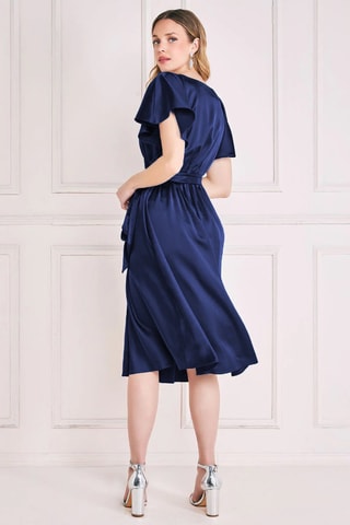 Robe midi - Bleu marine