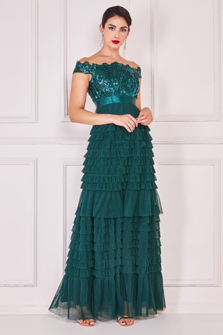 Robe longue Vert émeraude
