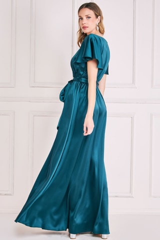 Robe portefeuille - Bleu canard