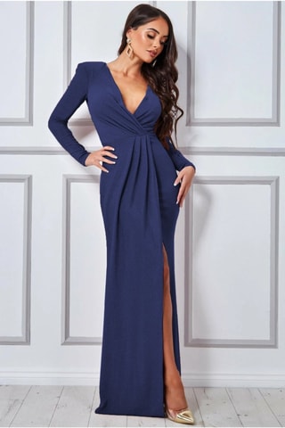 Robe longue - Bleu marine
