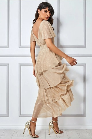 Robe volantée - Beige