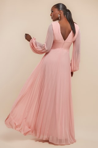 Robe plissée - Rose pâle