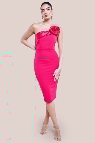 Robe bustier - Fuchsia