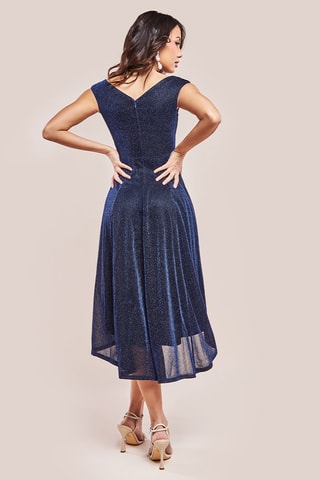 Robe midi - Bleu marine
