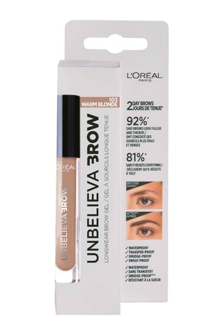 Gel para sobrancelhas longa duração Unbelieva Brow - N°103 Warm Blond - 3,4 ml