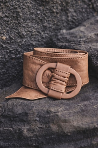 Cinto em couro Delya - Camel