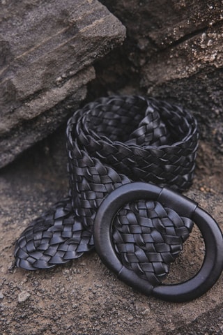 Cinto em couro Belya - Preto