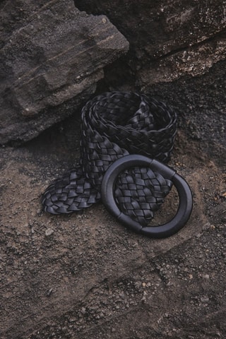 Cinto em couro Belya - Preto