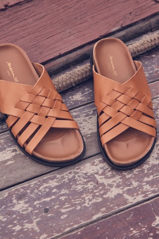 Mules em couro Vadim - Camel
