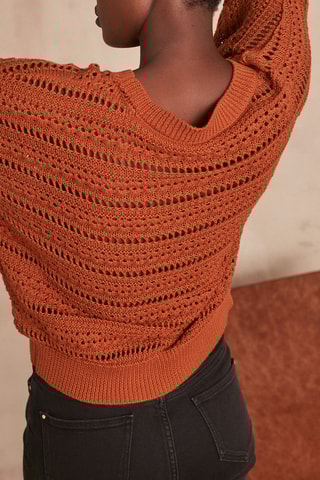 Camisola Armelle - Vermelho-tijolo