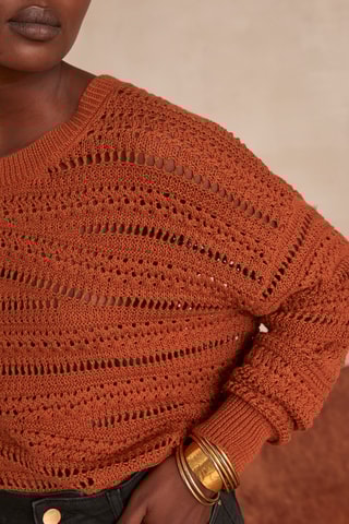Camisola Armelle - Vermelho-tijolo