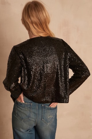 Casaco de malha Bright - Preto