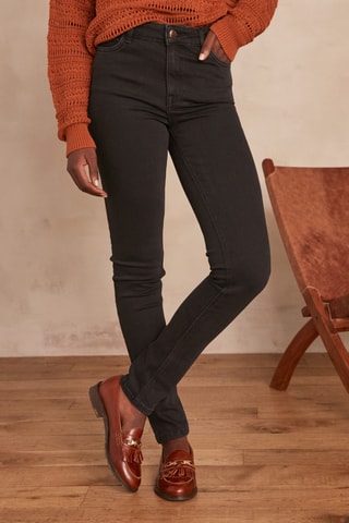 Calças de ganga slim Suzy - Preto
