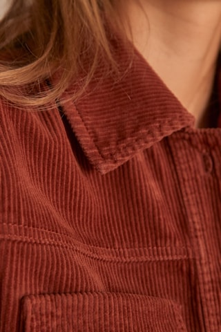 Casaco em veludo Donna - Vermelho-tijolo