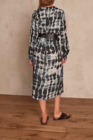 Vestido-camisa tie and dye Glenda - Índigo