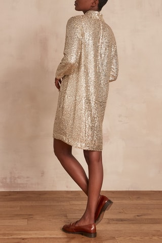 Vestido direito Cilem - Dourado