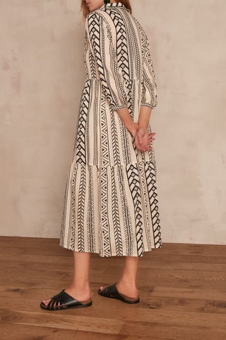 Vestido midi Coline - Cru