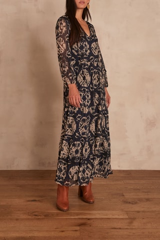 Vestido comprido Celma - Azul