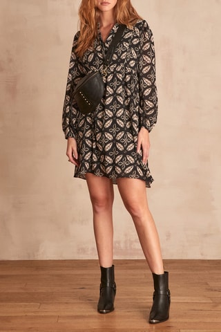 Vestido estilo patinadora Larie - Preto