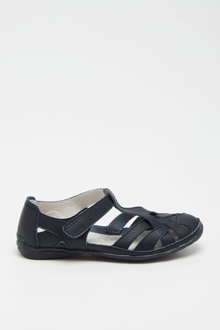 Sandales en cuir - Bleu marine