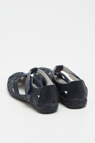 Sandales en cuir - Bleu marine