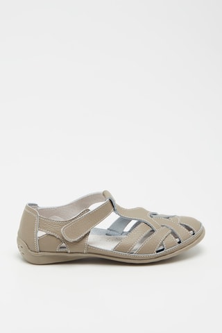 Sandales en cuir - Taupe