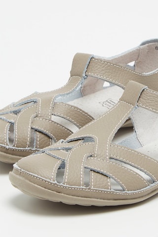 Sandales en cuir - Taupe