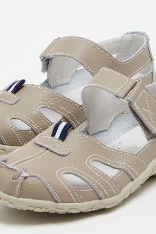 Sandales en cuir - Taupe