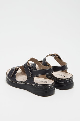 Sandales en cuir - Noir