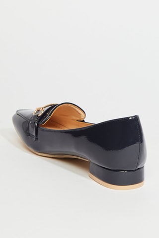 Mocassins à talons - Bleu