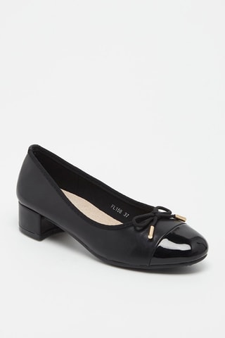 Ballerines à talons  - Noir