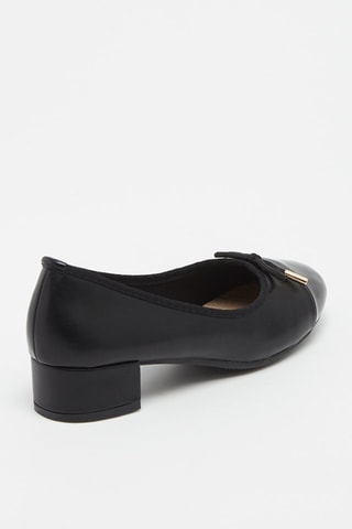 Ballerines à talons  - Noir