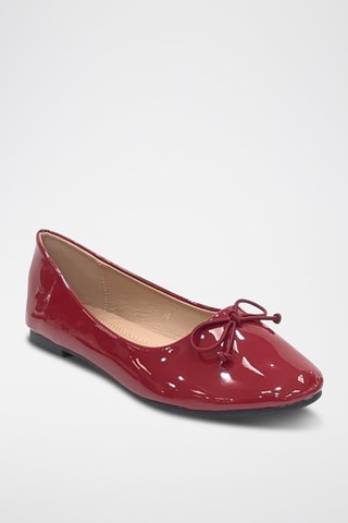 Ballerines vernies - Rouge