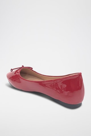 Ballerines vernies - Rouge