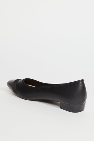 Ballerines en cuir - Noir