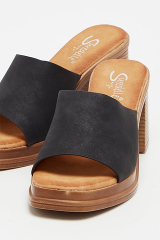 Mules à talons - Noir