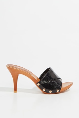Mules à talons - Noir