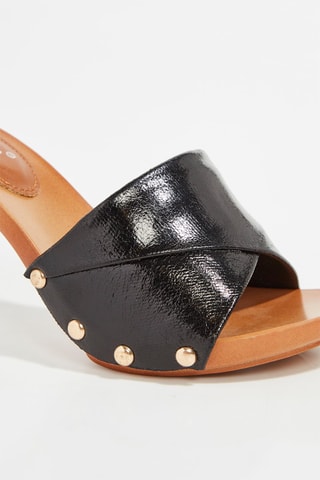 Mules à talons - Noir