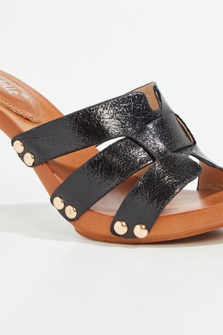 Mules à talons - Noir