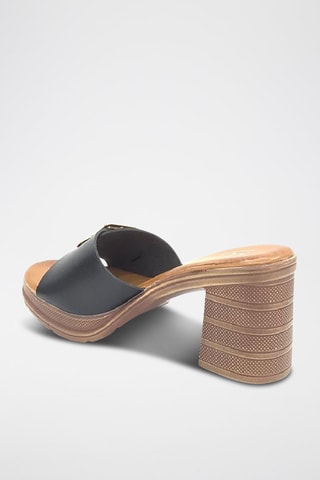 Mules à talons - Noir