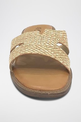 Mules compensées - Beige