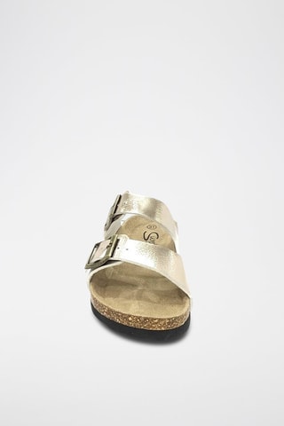 Mules en cuir - Champagne