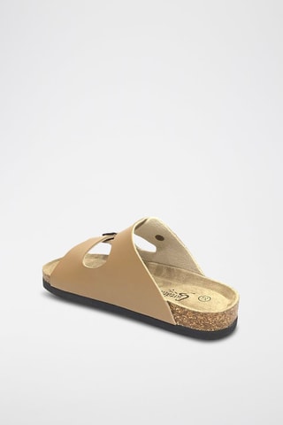 Mules en cuir - Camel
