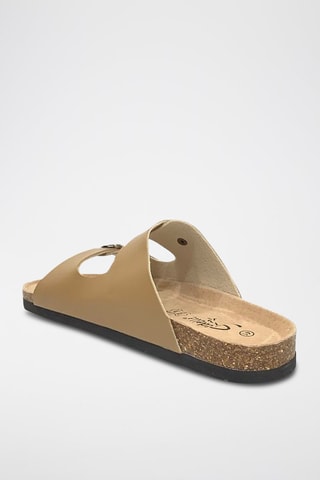 Mules en cuir - Camel