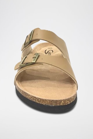 Mules en cuir - Camel